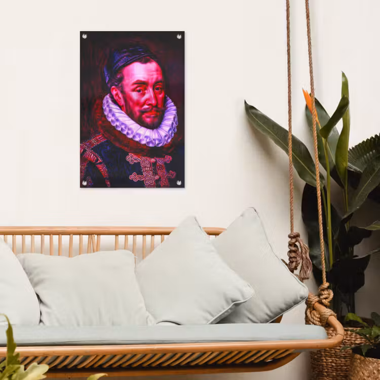 Willem van Oranje - Adriaen Thomasz - Oude meesters tuinposter los doek klein -sfeer7
