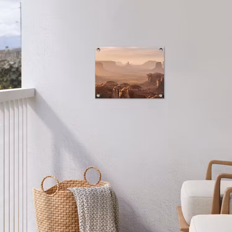 Woestijn - Landschap - Natuur tuinposter los doek klein -sfeer8
