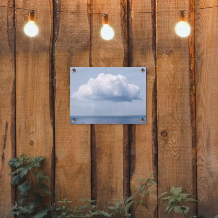 Tuinposter - Wolk - Regen - Natuur - Wolk - Regen - Natuur tuinposter los doek klein