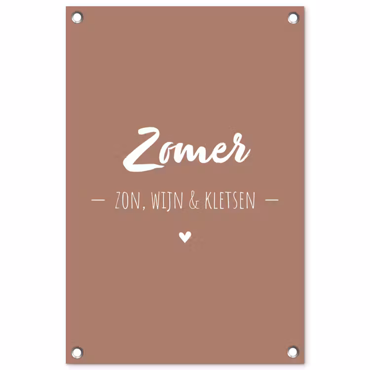 zomer-roze-2-3 tuinposter los doek klein -3d