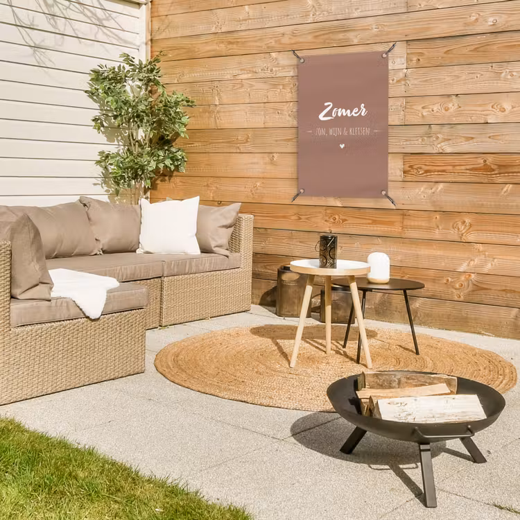 zomer-roze-2-3 tuinposter los doek klein -sfeer4