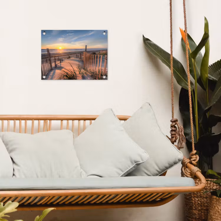 Zonsondergang Achter de Duinen tuinposter los doek klein -sfeer7