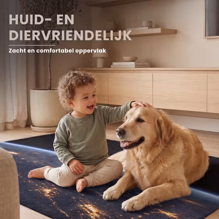 Vloerkleed - Aarde - Nacht - Ruimte - Aarde - Nacht - Ruimte Vloerkleed Rechthoek klein