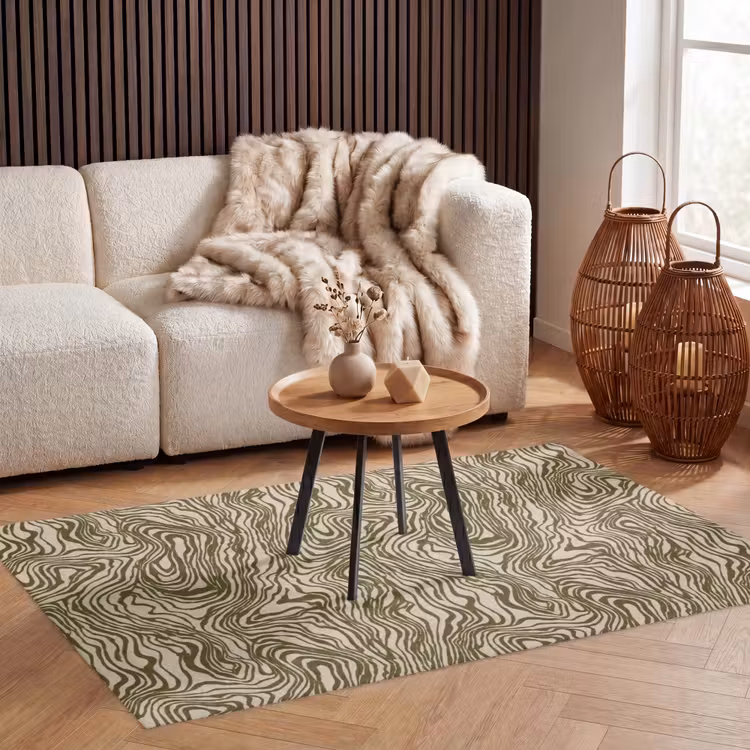 Abstract - Marmer - Groen Vloerkleed Rechthoek klein 1091 -atmosphere_sfeer2_global