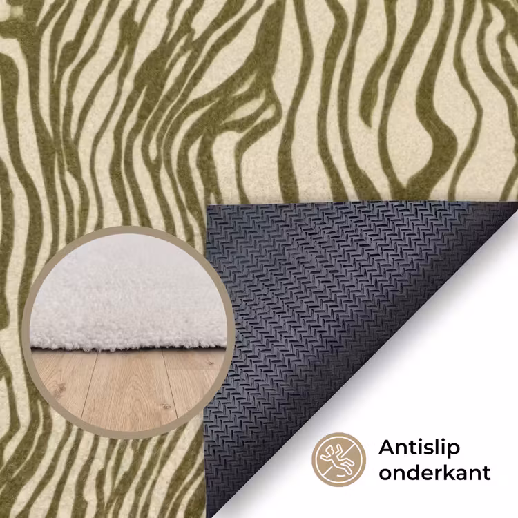 Abstract - Marmer - Groen Vloerkleed Rechthoek klein 1091 -uniquesellingpoint_antislip_NL