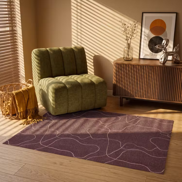Abstract - Modern - Bruin Vloerkleed Rechthoek klein 1091 -atmosphere_sfeer1_global