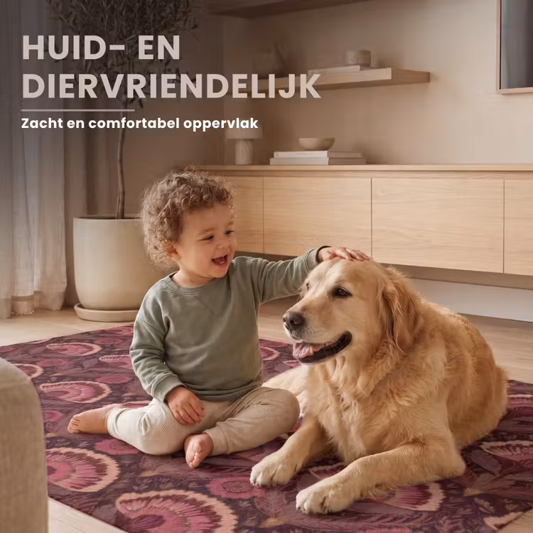 Antiek - Bloemen - Kleurrijk Vloerkleed Rechthoek klein 1091 -uniquesellingpoint_zacht_NL