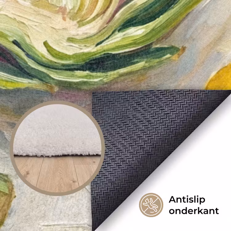 Vloerkleed - Artisjok - Citroen - Eten - Artisjok - Citroen - Eten Vloerkleed Rechthoek klein