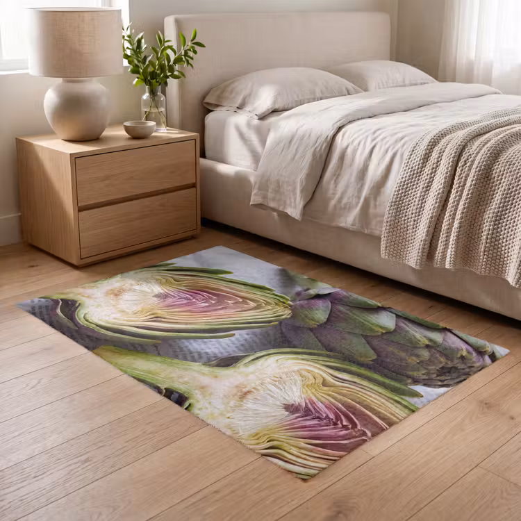 Vloerkleed - Artisjok - Doorgesneden - Eten - Artisjok - Doorgesneden - Eten Vloerkleed Rechthoek klein