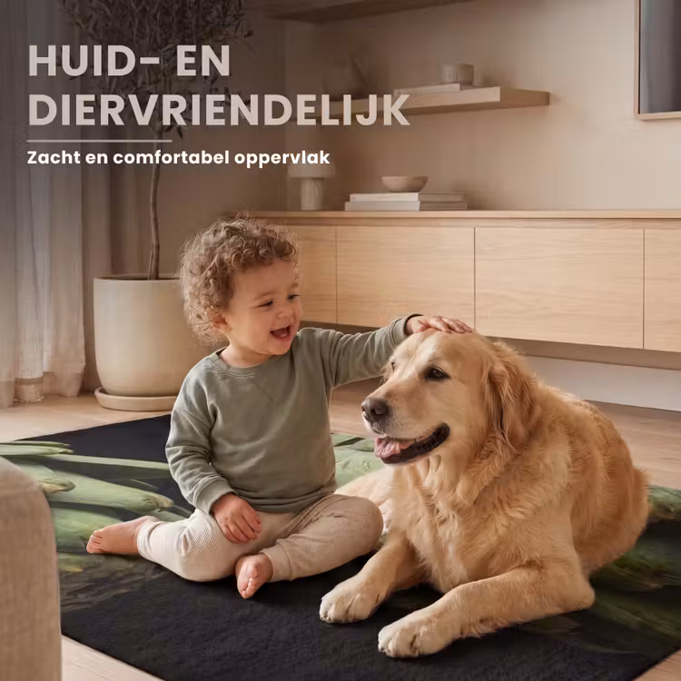 Vloerkleed - Artisjok - Groen - Eten - Artisjok - Groen - Eten Vloerkleed Rechthoek klein