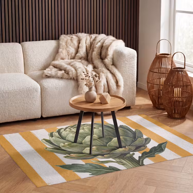 Vloerkleed - Artisjok - Modern - Groente - Artisjok - Modern - Groente Vloerkleed Rechthoek klein