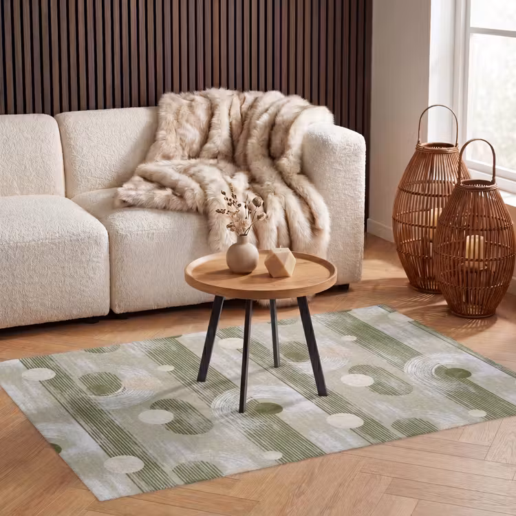 Artistiek - Modern - Groen Vloerkleed Rechthoek klein 1091 -atmosphere_sfeer2_global