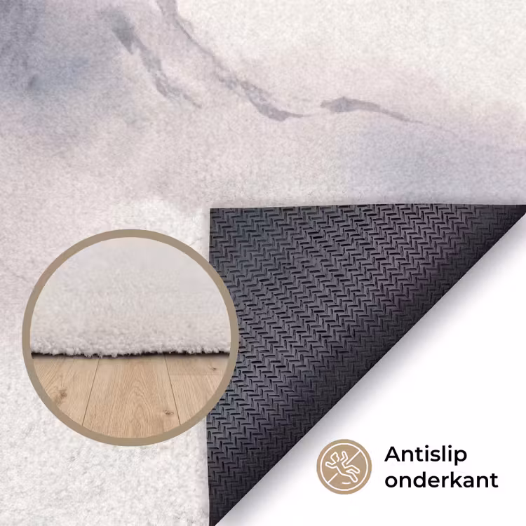 Bamboe - Azië - Grijs Vloerkleed Rechthoek klein -uniquesellingpoint_antislip_NL