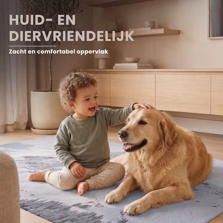 Berg - Sneeuw - Winter - Natuur - Wit Vloerkleed Rechthoek klein -uniquesellingpoint_zacht_NL
