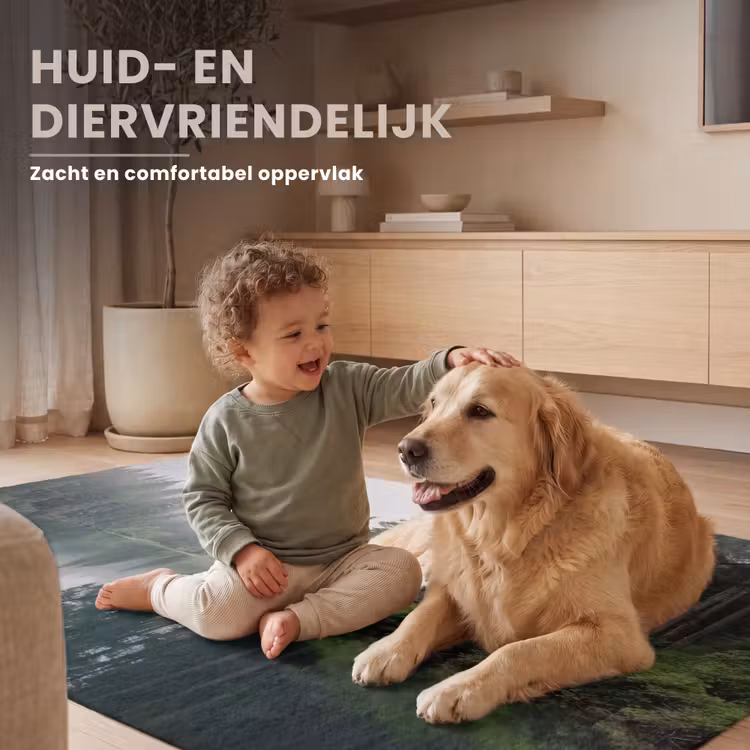 Bergen - Meer - Bos Vloerkleed Rechthoek klein -uniquesellingpoint_zacht_NL