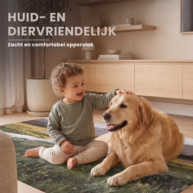 Berglandschap - Rivier - Bos Vloerkleed Rechthoek klein -uniquesellingpoint_zacht_NL