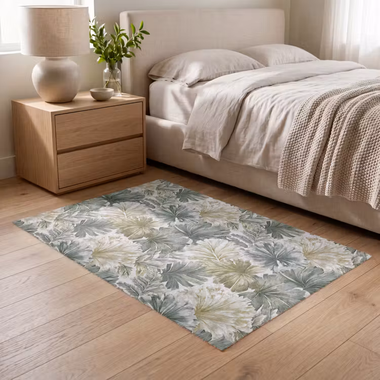 Bladeren - Botanisch - Groen Vloerkleed Rechthoek klein 1091 -atmosphere_sfeer3_global