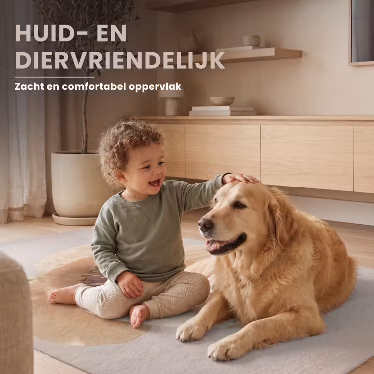 Bloem - Minimalistisch - Groen Vloerkleed Rechthoek klein -uniquesellingpoint_zacht_NL