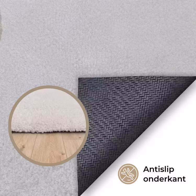 Bloem - Minimalistisch -Wit Vloerkleed Rechthoek klein -uniquesellingpoint_antislip_NL