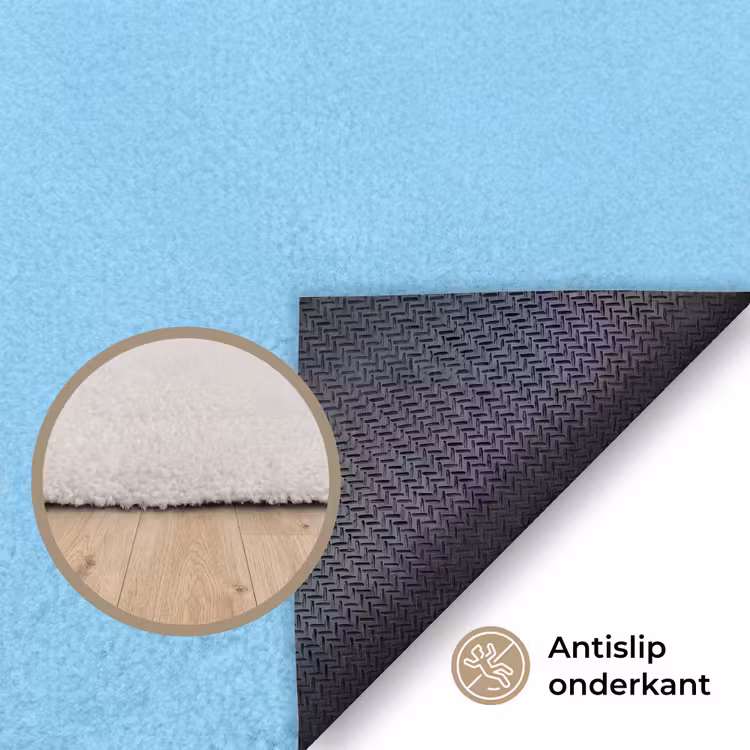 Bloem - Smiley - Kleurrijk Vloerkleed Rechthoek klein -uniquesellingpoint_antislip_NL_DE