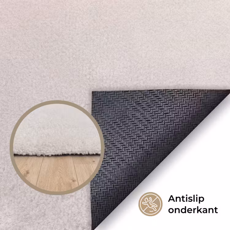 Bloemen - Bollen - Roze Vloerkleed Rechthoek klein -uniquesellingpoint_antislip_NL