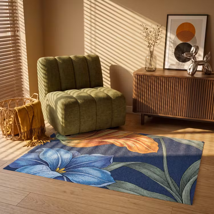 Vloerkleed - Bloemen - Botanisch - Patroon - Bloemen - Botanisch - Patroon Vloerkleed Rechthoek klein