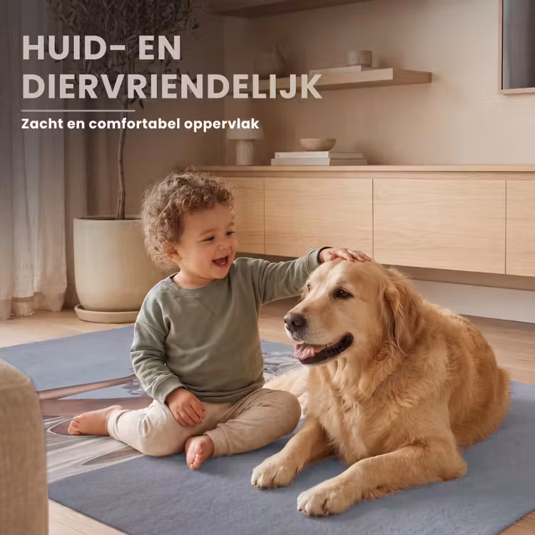 Bloemen - Vrouw - Wit Vloerkleed Rechthoek klein -uniquesellingpoint_zacht_NL