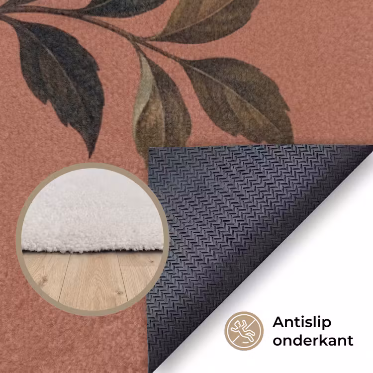 Boeket - Retro - Kleurrijk Vloerkleed Rechthoek klein -uniquesellingpoint_antislip_NL