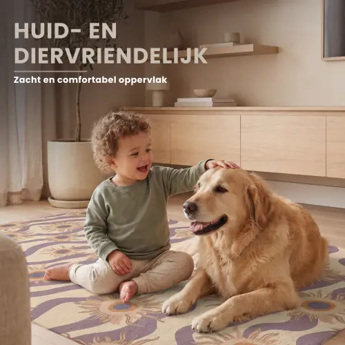 Bohemian - Vibe - Lavendelpaars Vloerkleed Rechthoek klein 1091 -atmosphere_sfeer3_global