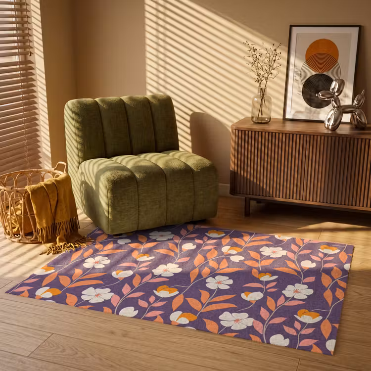 Boho - Vintage - Paars Vloerkleed Rechthoek klein 1091 -atmosphere_sfeer1_global