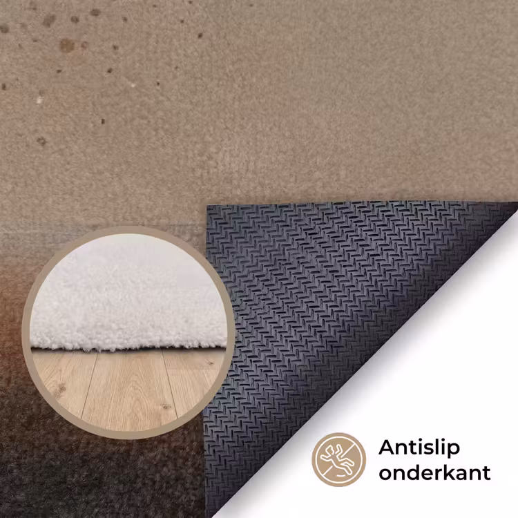 Bootje - Blaadjes - Goud - Water Vloerkleed Rechthoek klein -uniquesellingpoint_antislip_NL