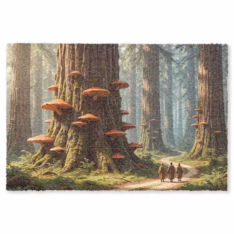 Vloerkleed - Bos - Bomen - Natuur - Bos - Bomen - Natuur Vloerkleed Rechthoek klein