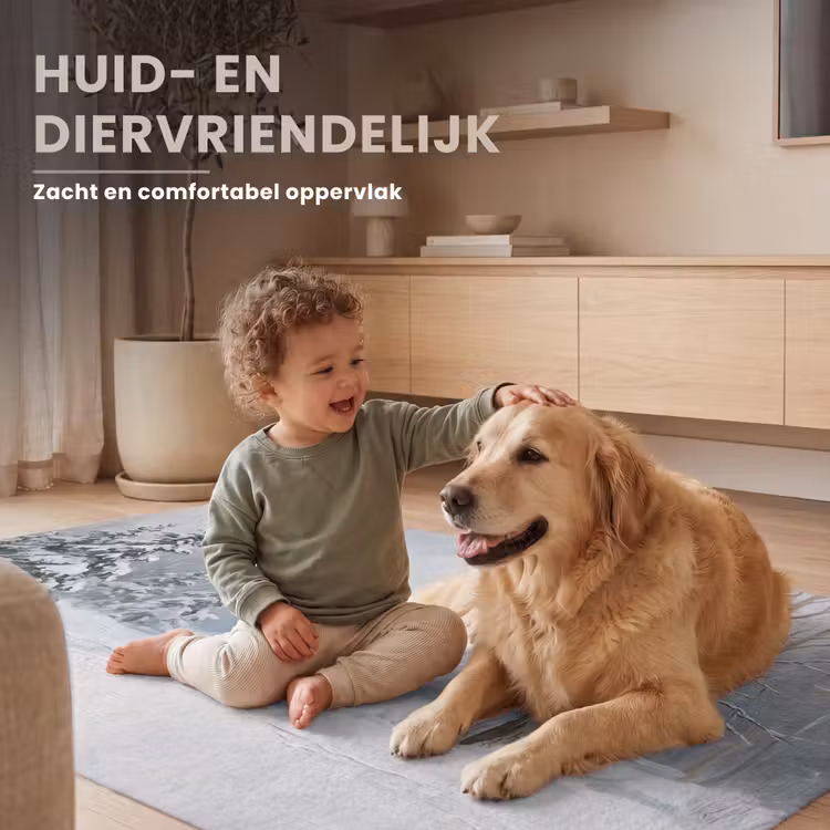 Bospad - Dennen - Sneeuw - Winter - Rustgevend Vloerkleed Rechthoek klein -uniquesellingpoint_zacht_NL