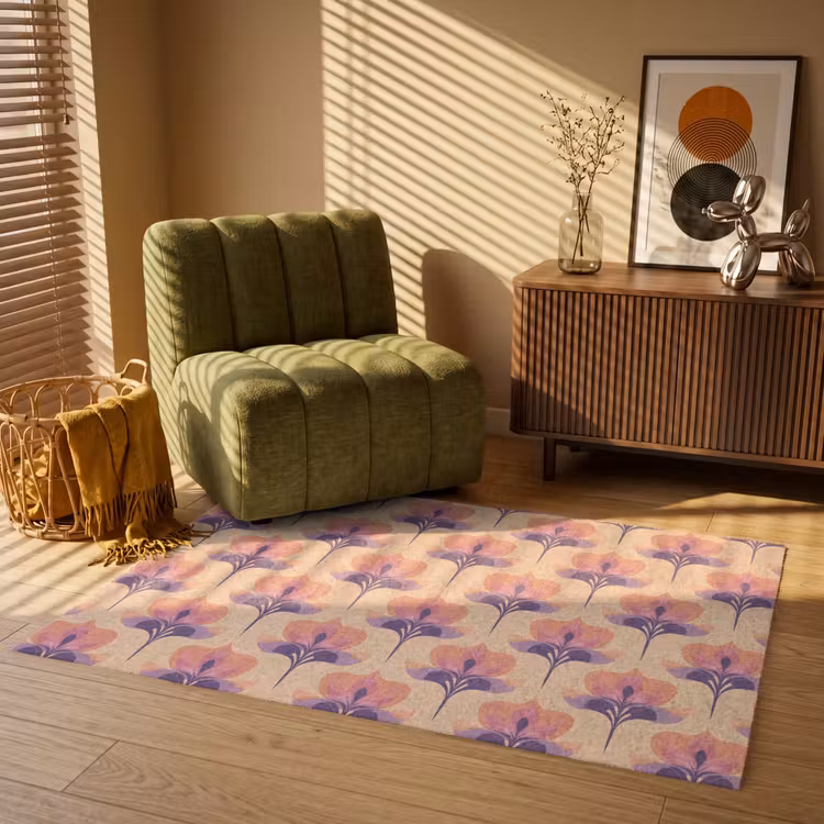 Botanisch - Patroon - Pastel Vloerkleed Rechthoek klein 1091 -atmosphere_sfeer1_global