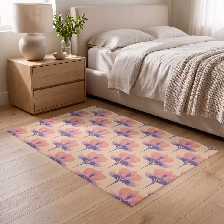 Botanisch - Patroon - Pastel Vloerkleed Rechthoek klein 1091 -atmosphere_sfeer3_global