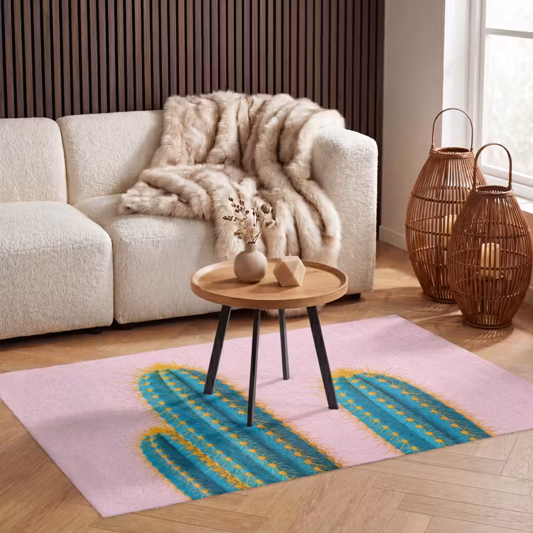 Cactussen - Modern - Pastel Vloerkleed Rechthoek klein -atmosphere_sfeer2_global
