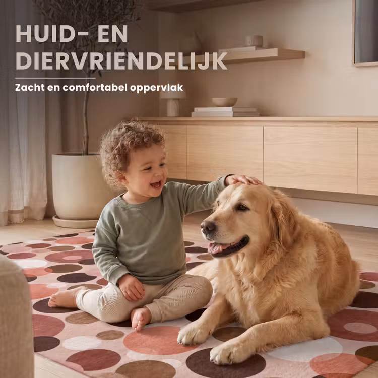 Cirkels - Modern - Kleurrijk Vloerkleed Rechthoek klein 1091 -uniquesellingpoint_zacht_NL