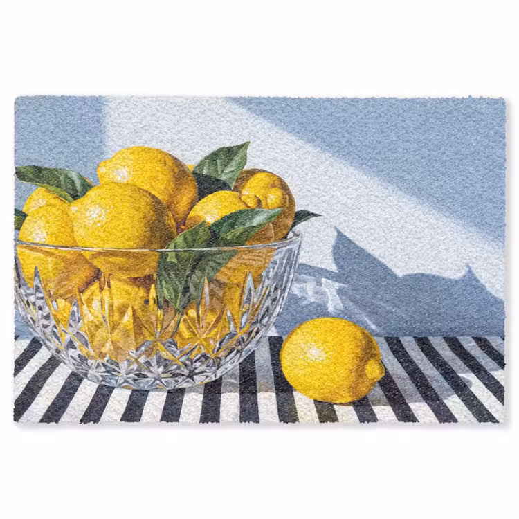 Vloerkleed - Citroenen - Fruit - Geel - Citroenen - Fruit - Geel Vloerkleed Rechthoek klein