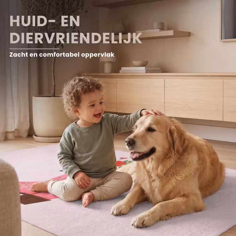 Cowboylaarzen - Roze - Boeket - Bloemen Vloerkleed Rechthoek klein -uniquesellingpoint_zacht_NL