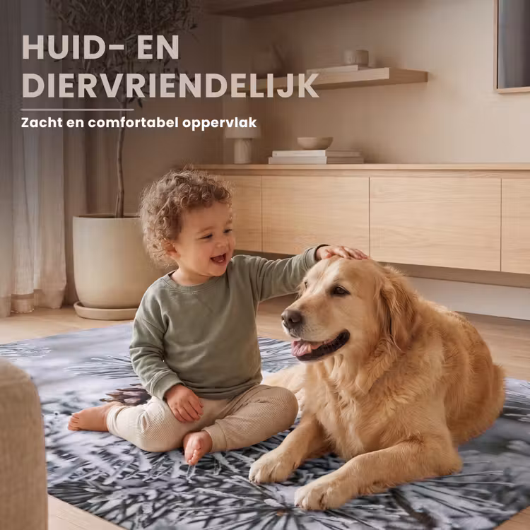 Dennenappel - Tak - Sneeuw - Winter - Sfeervol Vloerkleed Rechthoek klein -uniquesellingpoint_zacht_NL