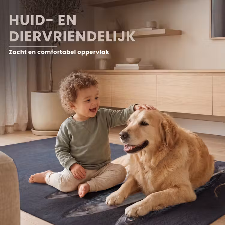 Vloerkleed - Drie vissen - Touw - Drie vissen - Touw Vloerkleed Rechthoek klein