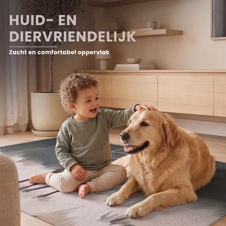 Edelhert - Gewei - Schildering - Rustiek Vloerkleed Rechthoek klein -uniquesellingpoint_zacht_NL