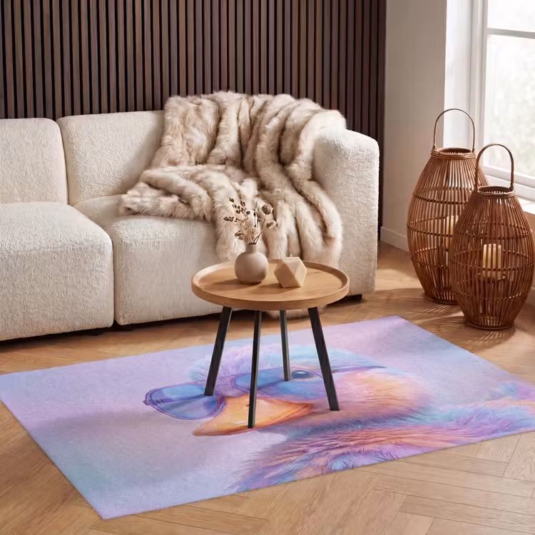 Eend - bril - Pastel Vloerkleed Rechthoek klein -atmosphere_sfeer2_global