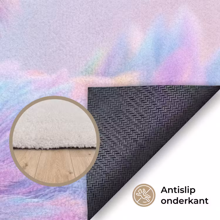 Eend - bril - Pastel Vloerkleed Rechthoek klein -uniquesellingpoint_antislip_NL_DE