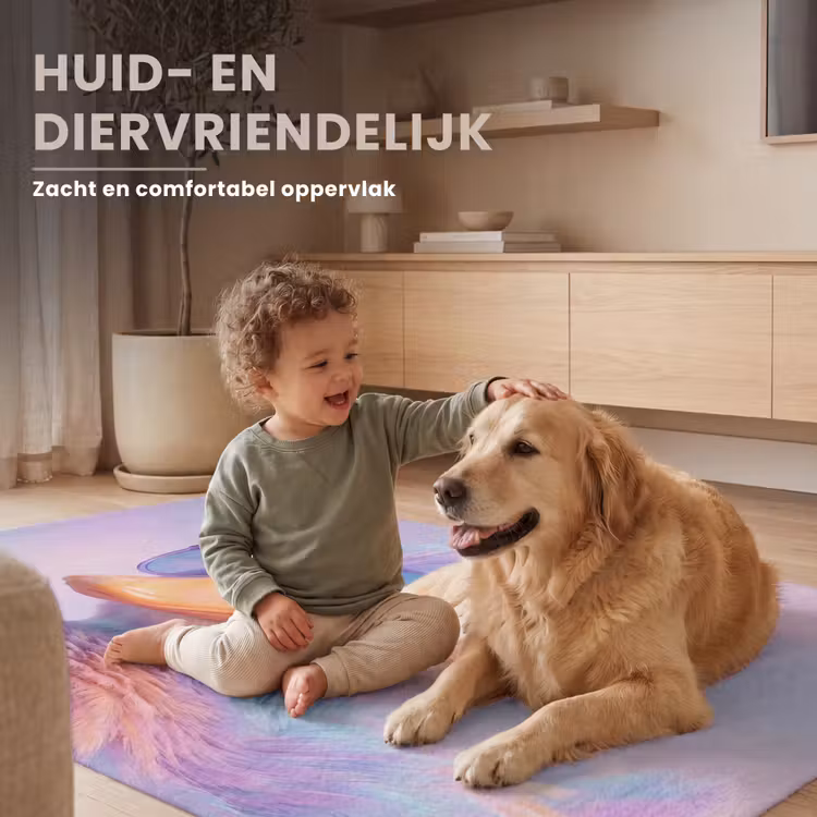 Eend - bril - Pastel Vloerkleed Rechthoek klein -uniquesellingpoint_zacht_NL