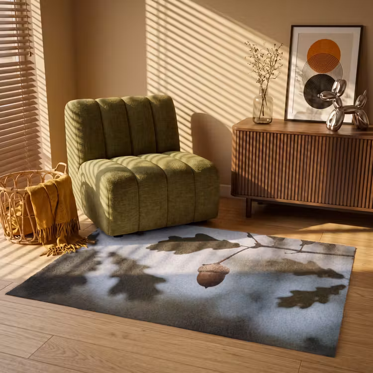 Eikel - Eikenblad - Bos - Herfst - Natuur Vloerkleed Rechthoek klein -atmosphere_sfeer1_global