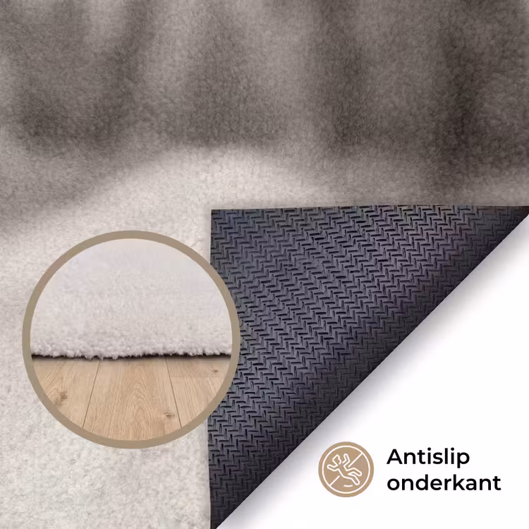 Eland - Auto - Gewei - Zwart - Wit Vloerkleed Rechthoek klein -uniquesellingpoint_antislip_NL_DE