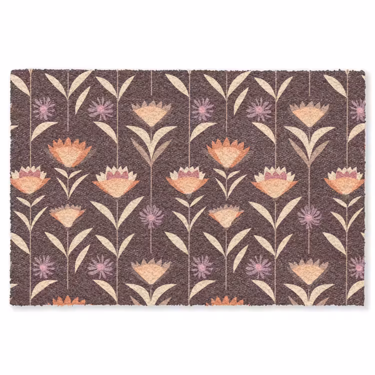 Elegant - Retro - Bruin Vloerkleed Rechthoek klein 1091 -3d