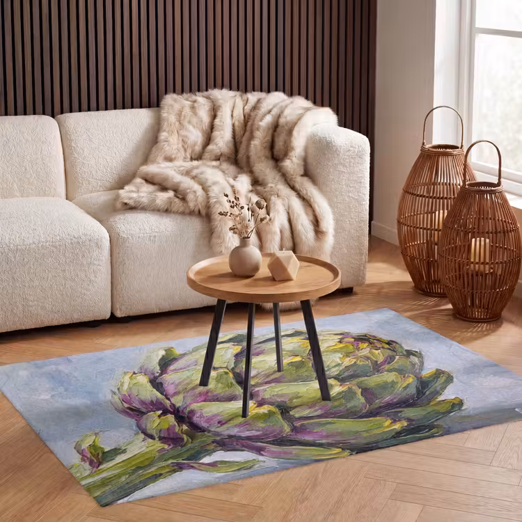 Vloerkleed - Eten - Artisjok - Modern - Eten - Artisjok - Modern Vloerkleed Rechthoek klein