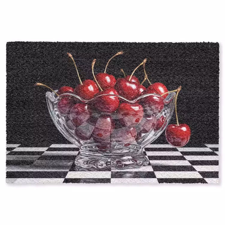 Vloerkleed - Eten - Kersen - Rood - Eten - Kersen - Rood Vloerkleed Rechthoek klein